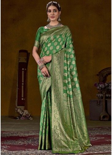 Green Art Kanjivaram Silk Woven Saree