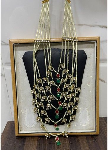 Multicolor Kundan Studded Multi Layered Necklace Set