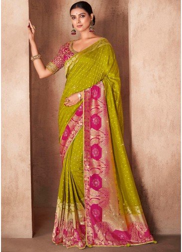 Art Silk Paithani in Grey And Lavender Combination Saree