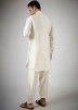 White Embroidered Pathani Suit Set