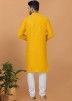 Yellow Readymade Sequins Embellished Mens Kurta Pajama Set