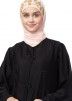 Black Embroidered Readymade Pleated Abaya