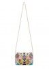 Multicolor Silk Embroidered Clutch Bag