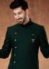 Green Plain Readymade Bandh gala Jodhpur Suit In Rayon