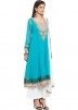 Readymade Blue Georgette Anarkali with Palazzo