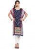 Indian Tunic Dress: Buy Blue Readymade Georgette Indian Tunics for Women