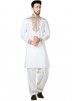 Pathani Suit for Men: Buy Readymade White Linen Mens Pathani Dress Online