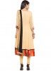 Cream Readymade Georgette Suit