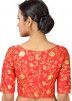 Red Color Art Silk  Saree Blouse