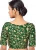 Green Color Art Silk  Saree Blouse