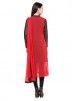 Readymade Red straight Cut Georgette Salwar Suit