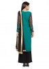 Readymade Teal Green Georgette Palazzo Suit