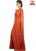 Orange Pure Tussar Silk Saree with Blouse