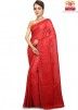 Red Pure Tussar Silk Saree Online Shopping With Blouse