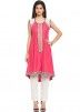 Buy Readymade Pink Asymmetrcial Cotton Indian Tunics for Women in USA
