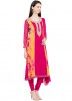 Readymade Pink & Yellow Georgette Salwar Suit