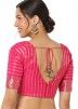 Pink Color Banarasi Silk Saree Blouse 