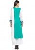 Readymade Green Panelled Cotton Suit