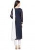 Readymade Dark Blue Cotton High Low Pant Suit