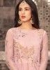 Sonal Chauhan Pink Net Abaya Style Layered Suit