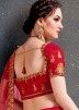 Red Bridal Embroidered Lehenga Choli