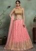 Buy Sequins Embellished Pink Designer Bridal Lehenga Choli Online USA