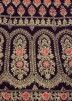 Purple Embroidered Velvet Bridal Lehenga Choli