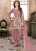 Pastel Pink Punjabi Indian Suit online With Dupatta