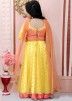 Yellow Sequins Embellished Readymade Kids Lehenga Choli