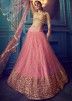 Pink Sequins Embellished Net Lehenga Choli With Dupatta