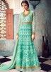 Bridal salwar kameez - Buy Sea Green Net Abaya Style Bridal Salwar Kameez Online USA,UK