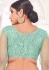 Turquoise Embroidered Bridesmaid Net Lehenga Choli