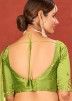 Green Art Silk Lehenga Choli With Sequins Work