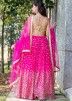 Pink Sequined Bridesmaid Lehenga Choli