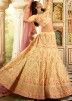 Yellow Sequins Embroidered Lehenga With Heavy Choli