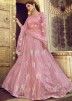 Pink Sequins Embellished Net Lehenga Choli