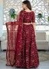 Readymade Maroon Lehenga Choli For Wedding Wear