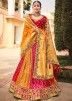 Buy Multicolor Silk Woven Wedding Lehenga Choli Online Panash India USA