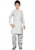 Buy Readymade Off White Kids Linen Pathani Suit for Boys Online USA