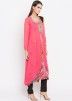 Pink Asymmetrical Readymade Salwar Suit