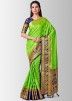Green Pure Kanchipuram Saree Online Shopping With Blouse