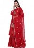 Readymade Red Straight Cut Sharara Suit