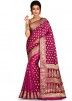 Magenta Bridal Pure Silk Saree Online With Blouse