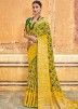 Yellow Traditional Art Silk Woven Border Saree