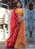 Buy Orange Bandhej Readymade Lengha Choli Online for Women USA
