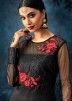 Black Twin Layered Pakistani Abaya Style Suit