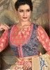 Cream Woven Art Silk Saree With Jacket Blouse 