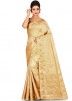 Golden Woven Pure Silk Saree Online USA With Blouse
