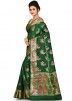 Green Pure Silk Woven Saree With Blouse