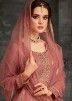 Pink Embroidered Pakistani Sharara Suit